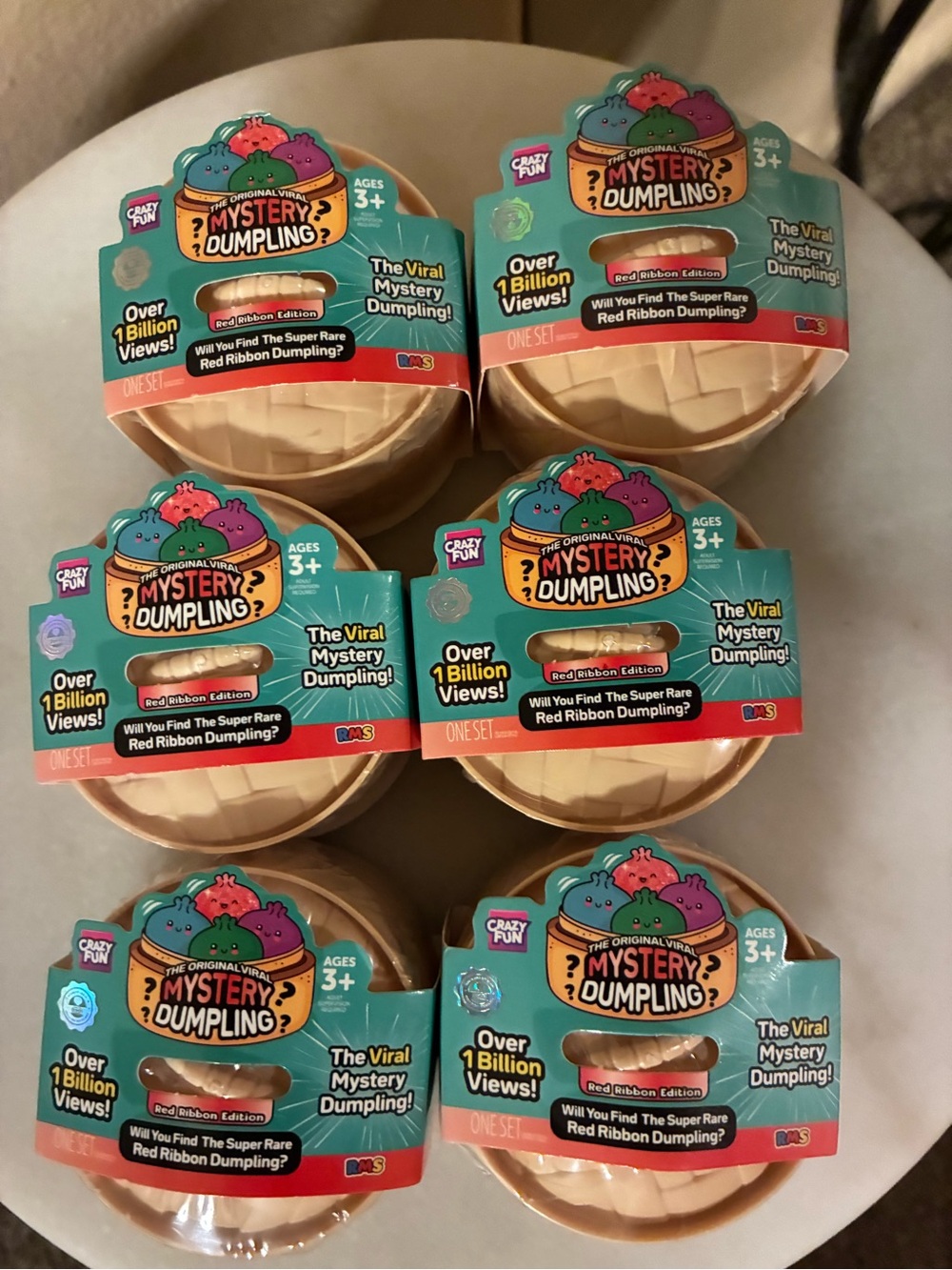 Mystery Dumpling Mini Red Ribbon Edition Viral Surprise Set of 6